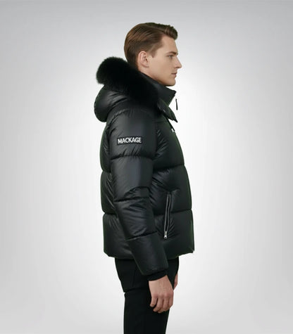 Mackage Black Hooded Puffer Jacket – Premium Down Winter Coat