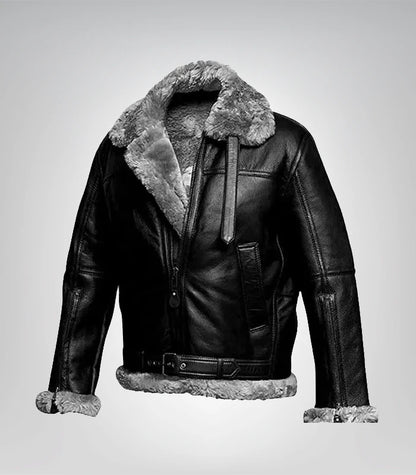 Classic men's pilot jacket – genuine leather RAF bomber style