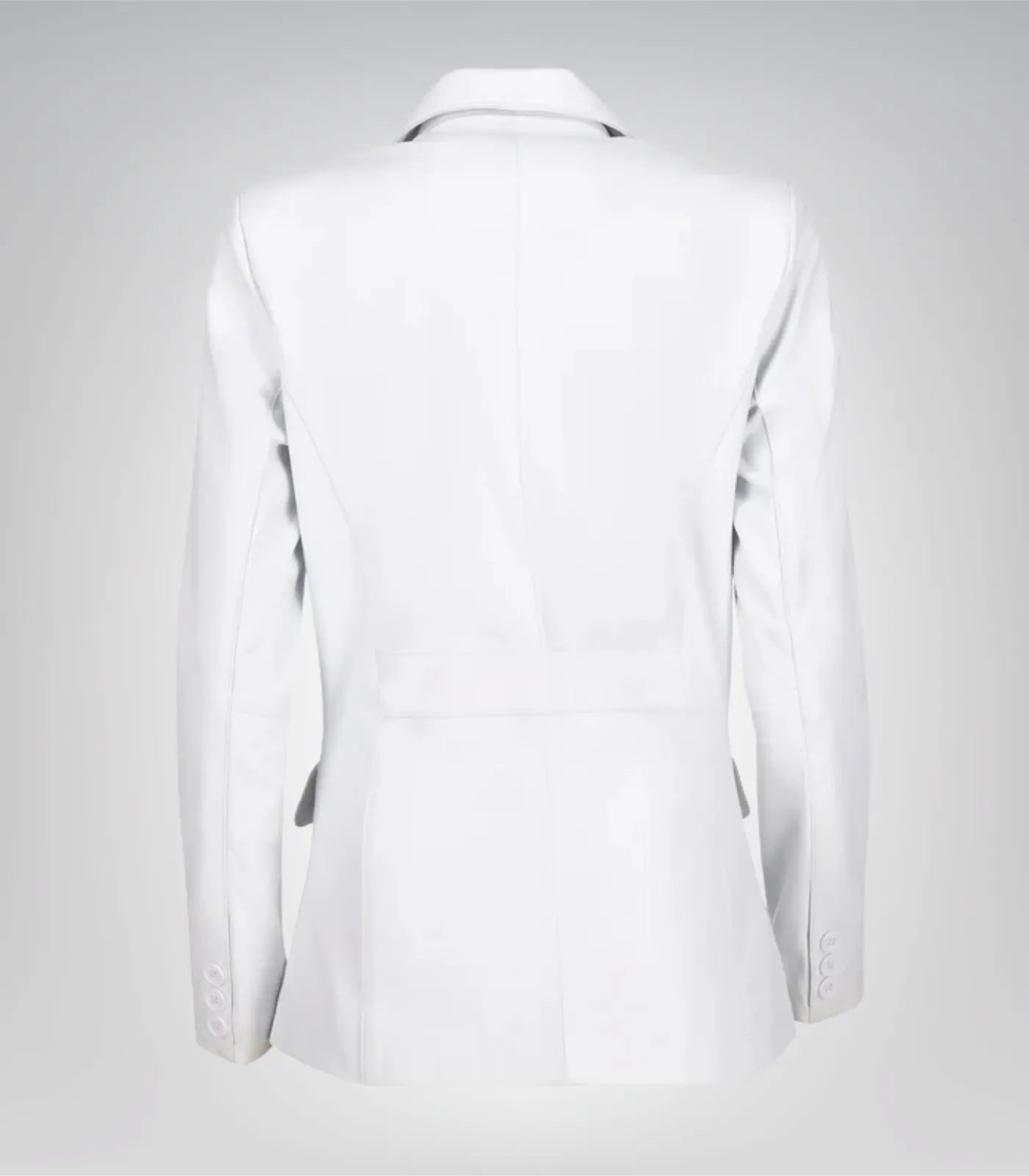 Women’s elegant white lambskin blazer – timeless and premium leather design