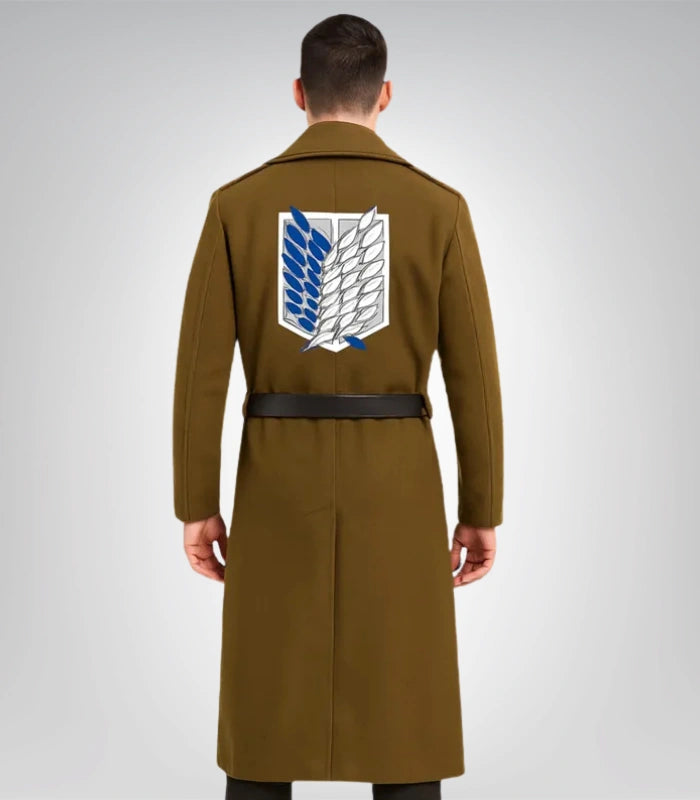 Premium wool blend cosplay coat – AOT Scouts uniform design