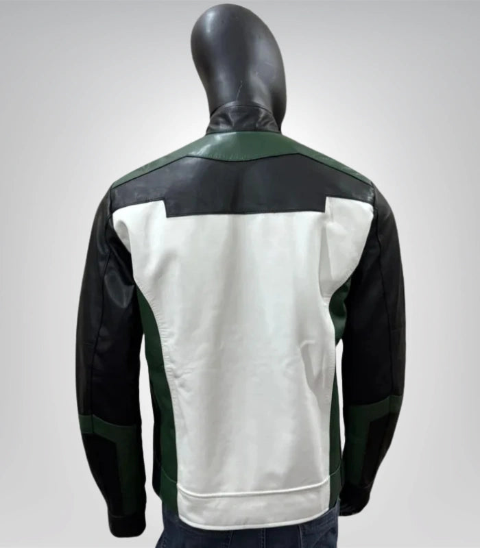 Superhero leather jacket – inspired by Guy Gardner Green Lantern