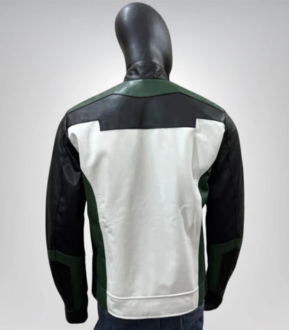 Superhero leather jacket – inspired by Guy Gardner Green Lantern