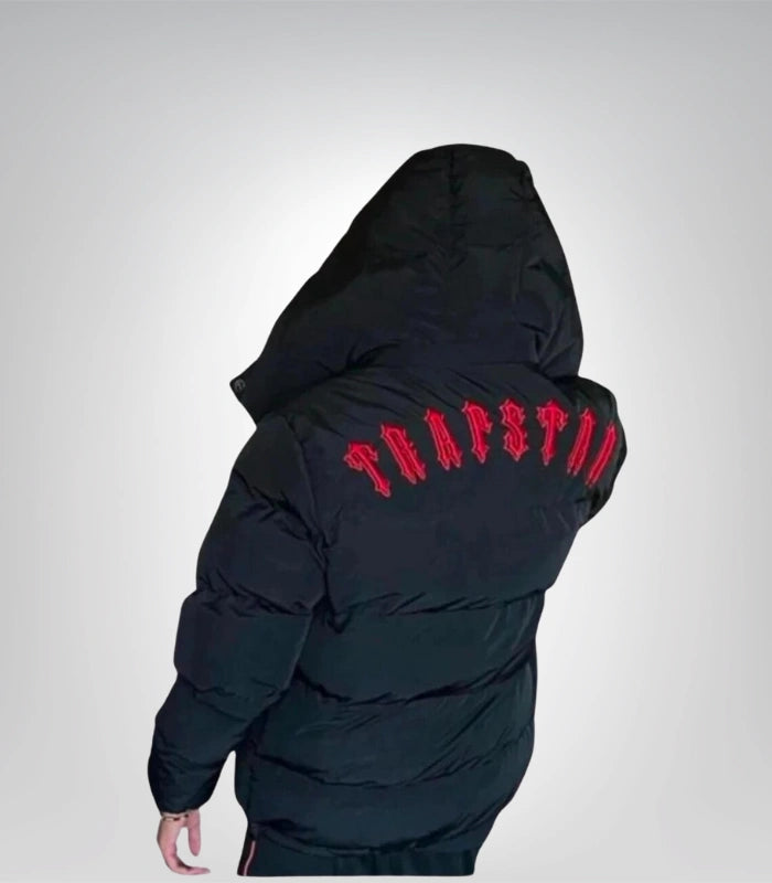 Black Trapstar Irongate Puffer Jacket Gloss