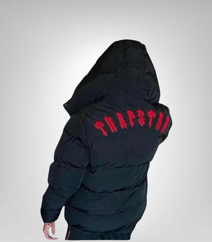 Black Trapstar Irongate Puffer Jacket Gloss