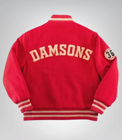 Captain Maggie Quinn Inspired Red Varsity Jacket – Going Dutch Style