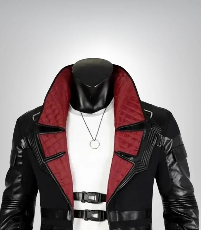 Solomon Reed Cyberpunk 2077 cosplay coat – black leather long jacket