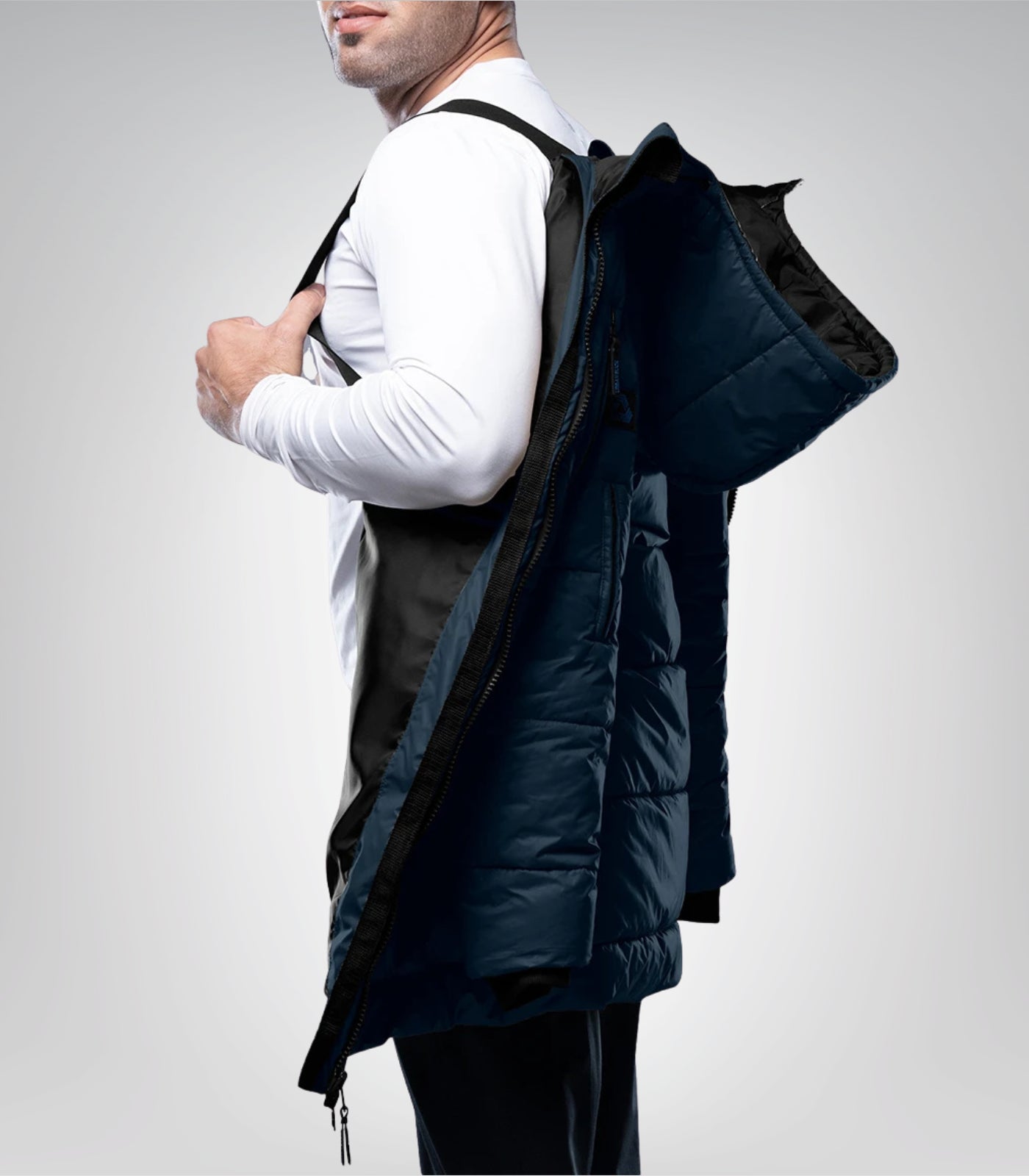 Alton Blue Men’s Hooded Puffer Coat Insulated Winter Parka, Water &amp; Wind Resistant Jacket