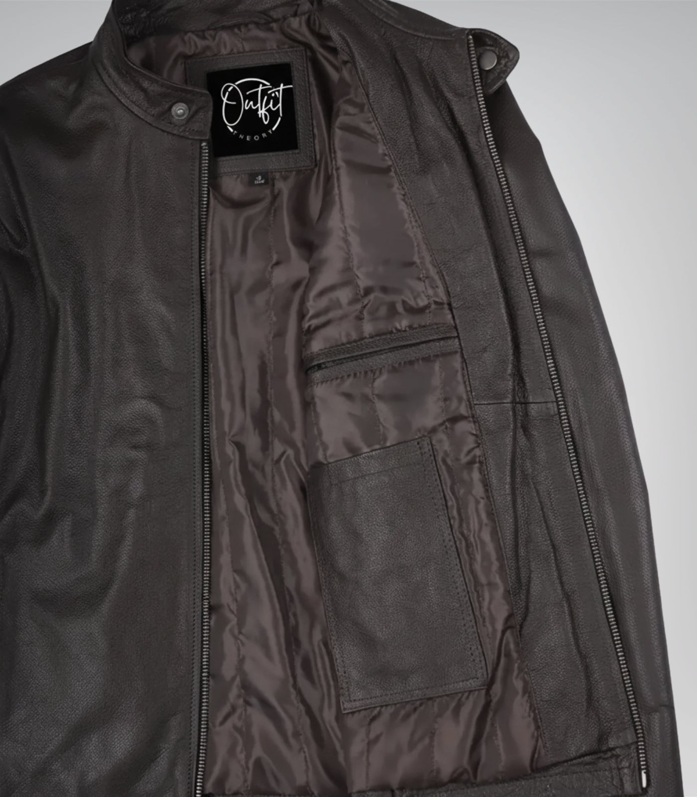 Men’s Dark Brown Cowhide Leather Motorcycle Jacket Premium Biker Style