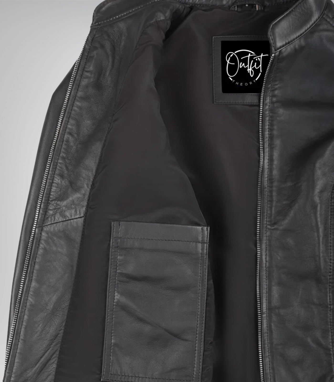 Premium distressed leather moto jacket for women in brown