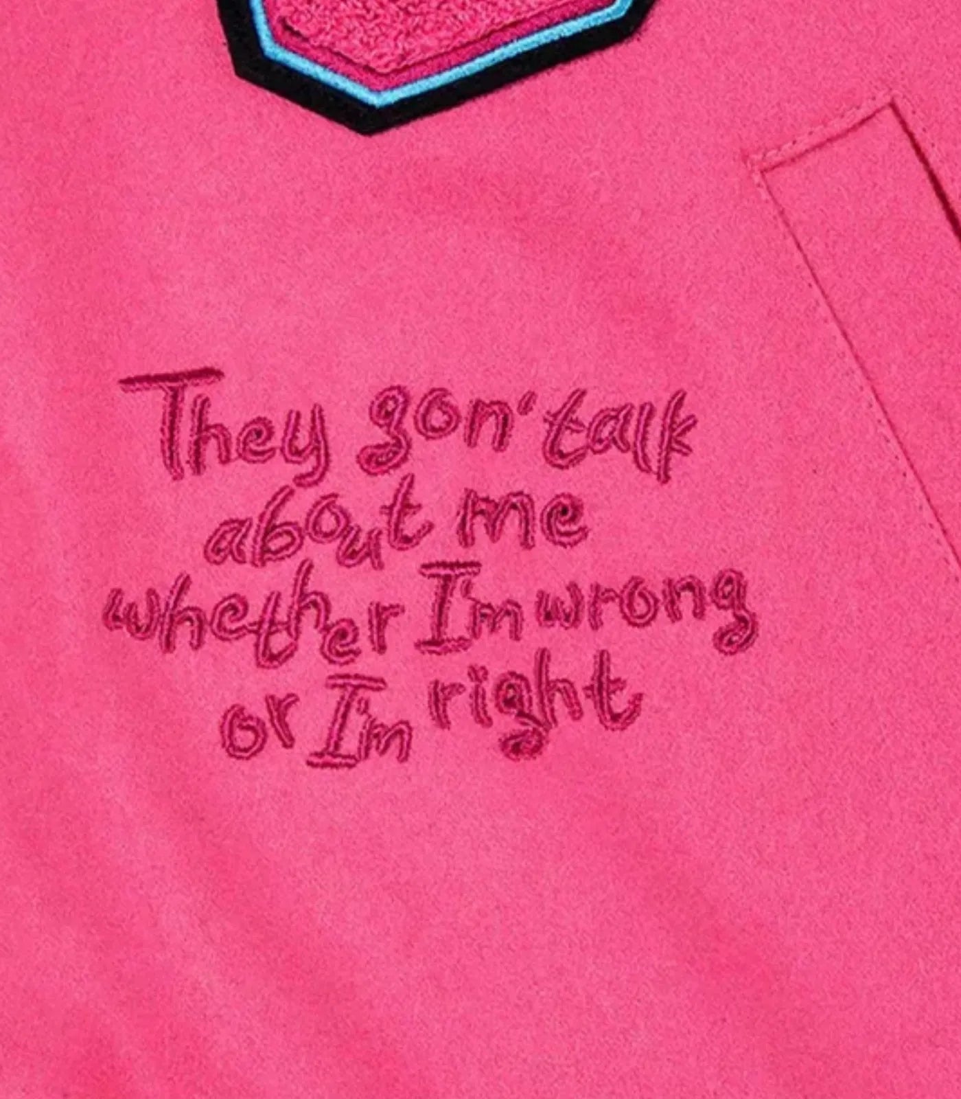 Gag City Inspired Women’s Pink Varsity Jacket