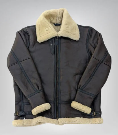 Men’s aviator B3 flying jacket – genuine shearling sheepskin leather