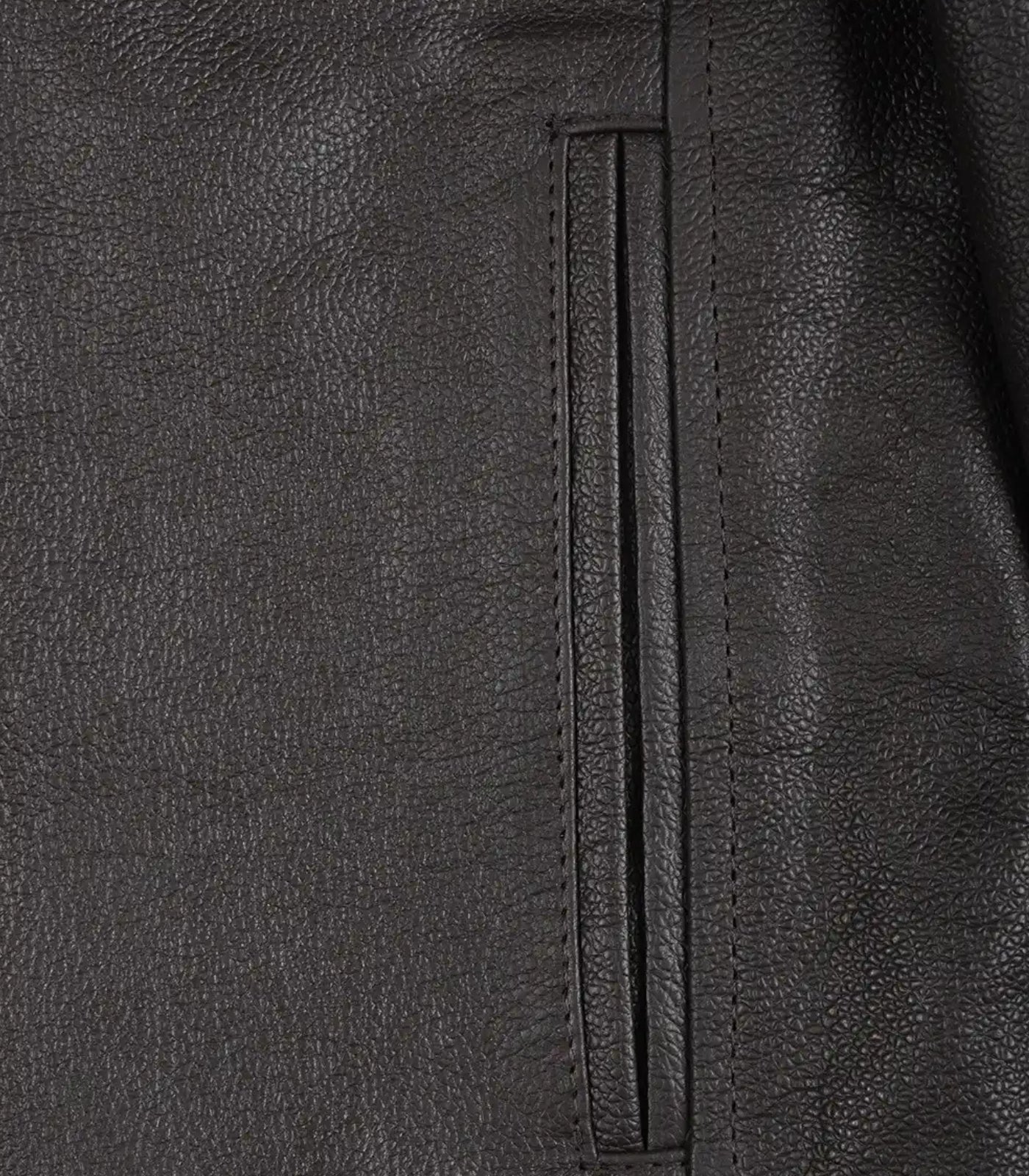 Trendy men’s dark brown cowhide leather motorcycle jacket
