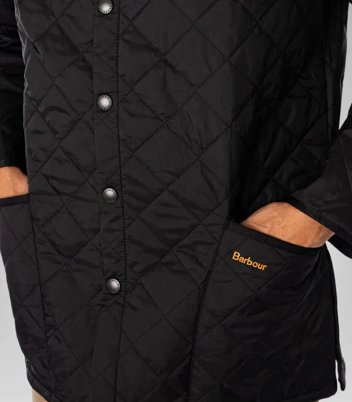 Classic black quilted jacket for men – Barbour Liddesdale outerwear