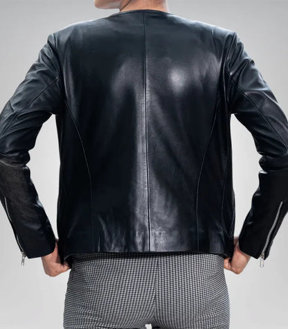 Classic Women’s Lambskin Leather Jacket – Minimalist Daily Outerwear