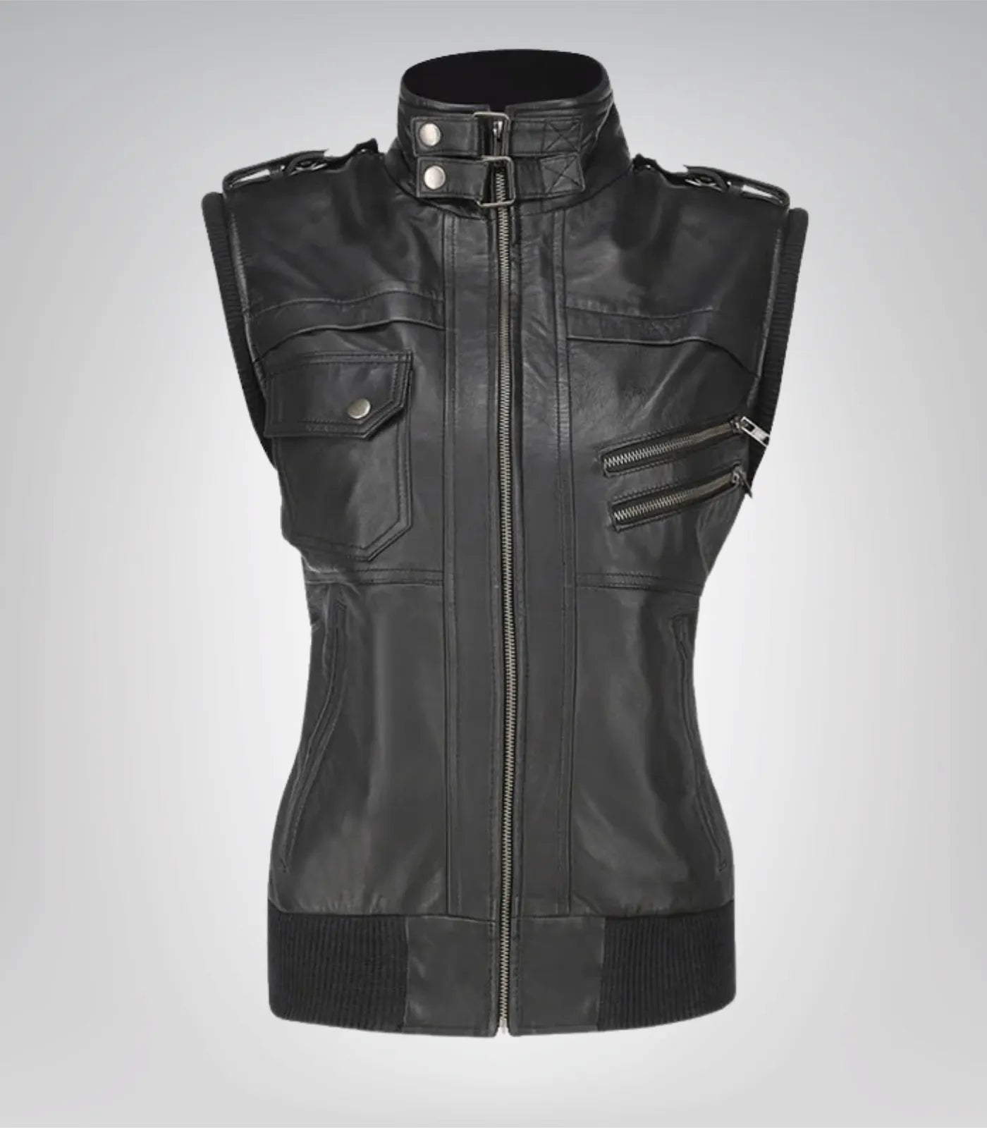 Women’s Hooded Black Lambskin Leather Jacket – Casual Everyday Style