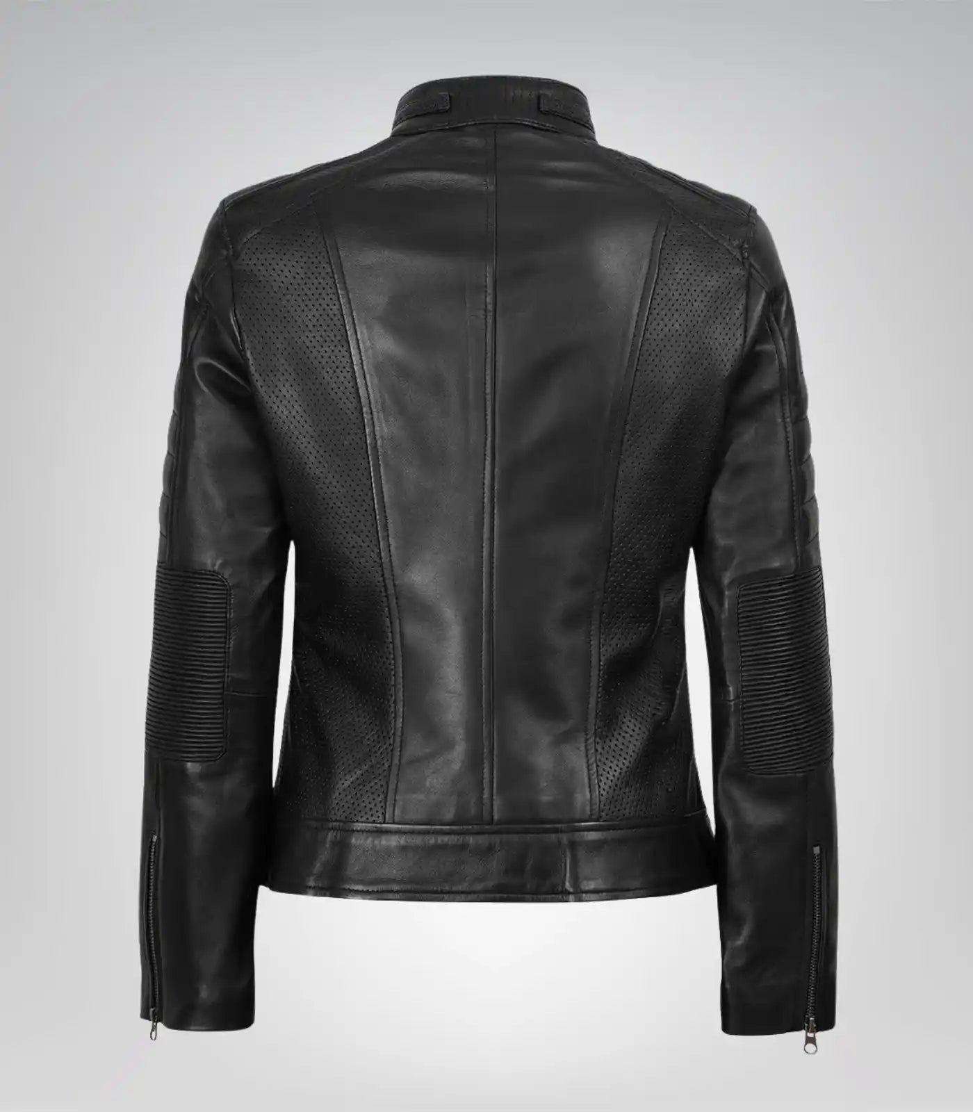 Women’s Timeless Black Leather Motorcycle Jacket