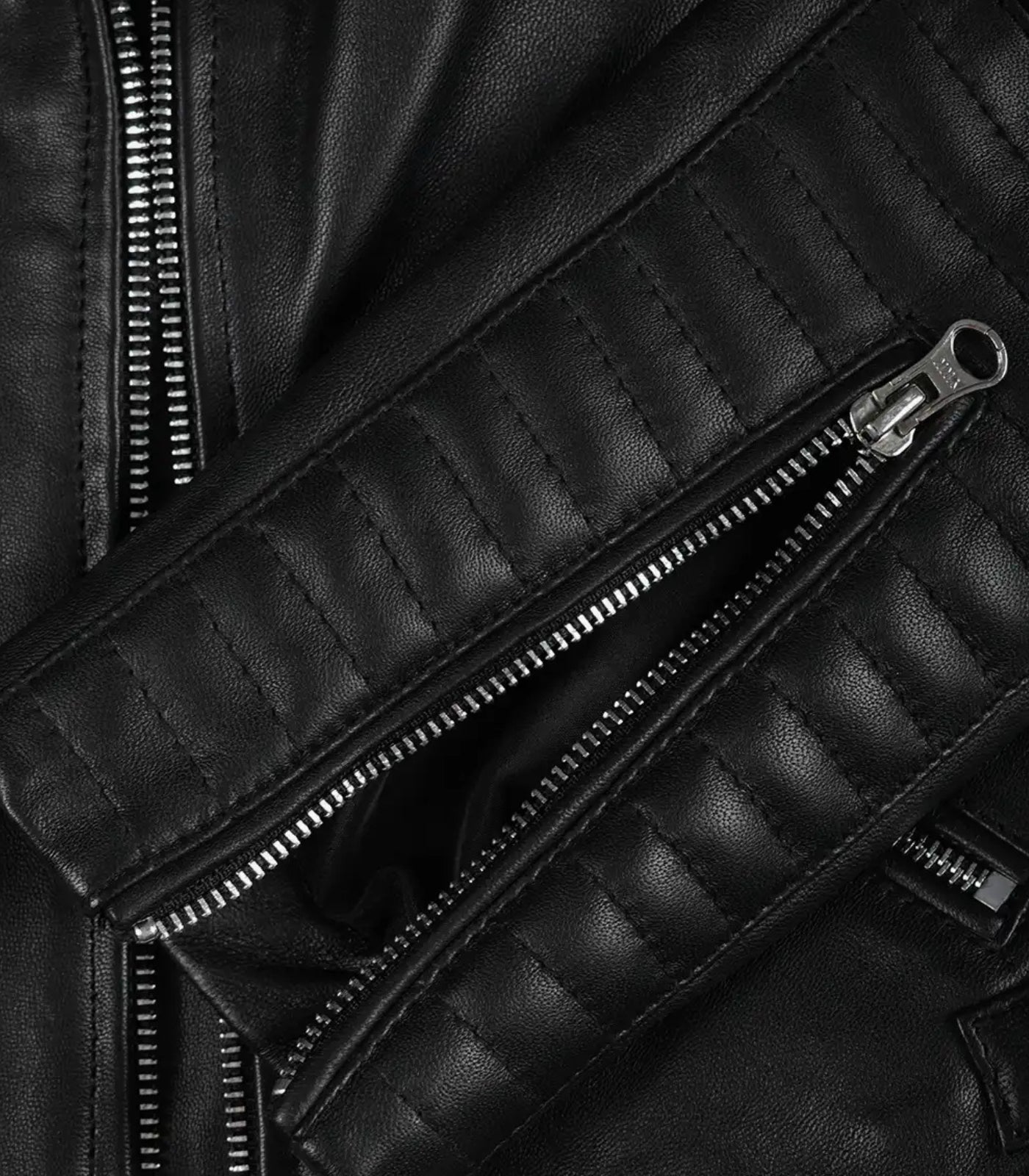 Women’s Genuine Black Leather Biker Jacket