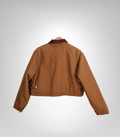 Stylish women's Carhartt NY Yankees crop jacket – retro streetwear