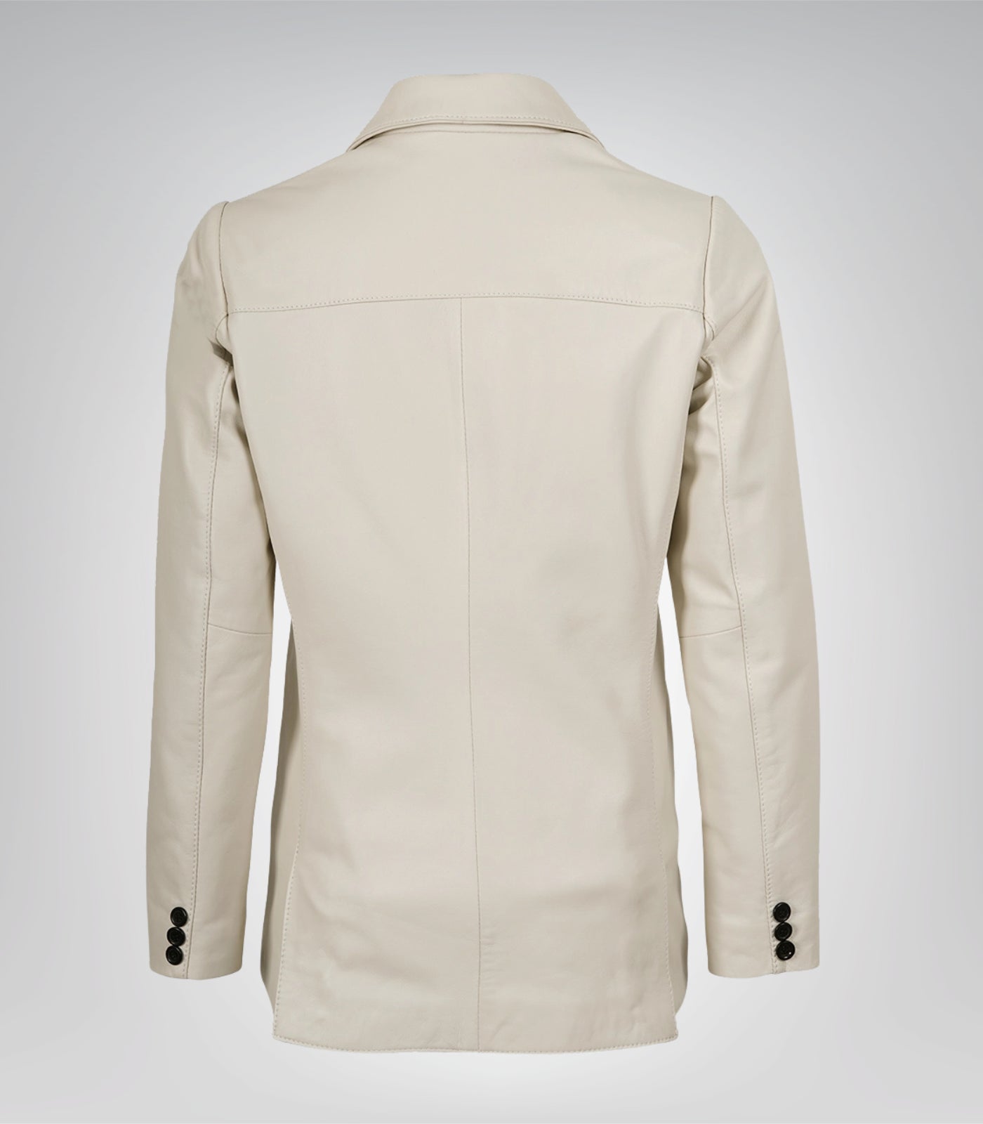 Women’s Off-White Real Lambskin Leather Blazer