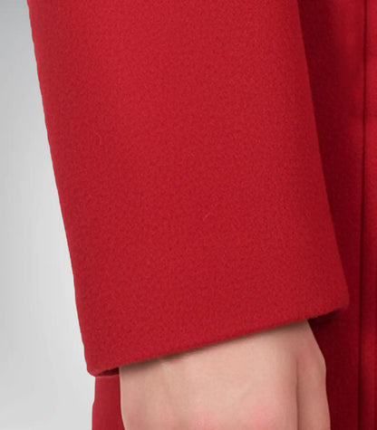 Scarlet Women’s Red Double-Breasted Wool Peacoat