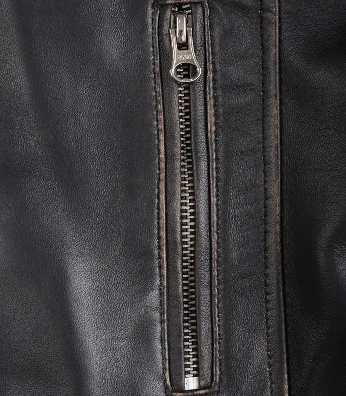 Women’s Premium Distressed Brown Leather Biker Jacket