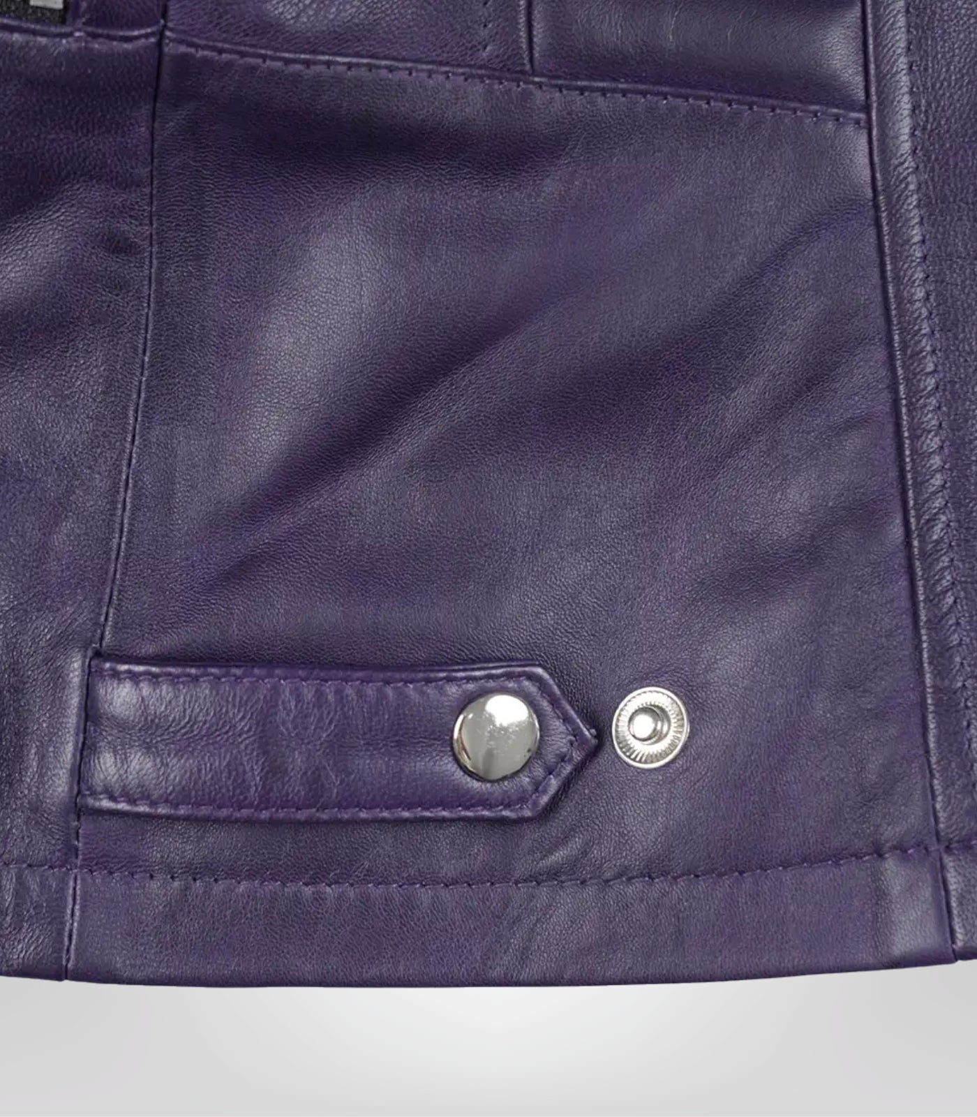 Women’s Premium Purple Leather Biker Jacket