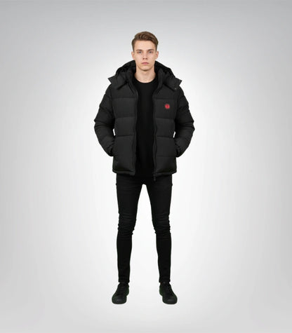 Black Trapstar Irongate Puffer Jacket Gloss