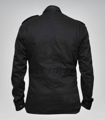 Men’s black tactical cotton jacket – Jon Bernthal Daredevil style