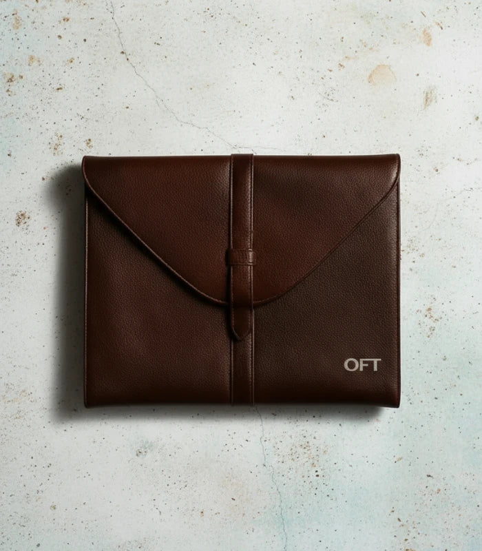 Envelope Brown Laptop Sleeve leather bag