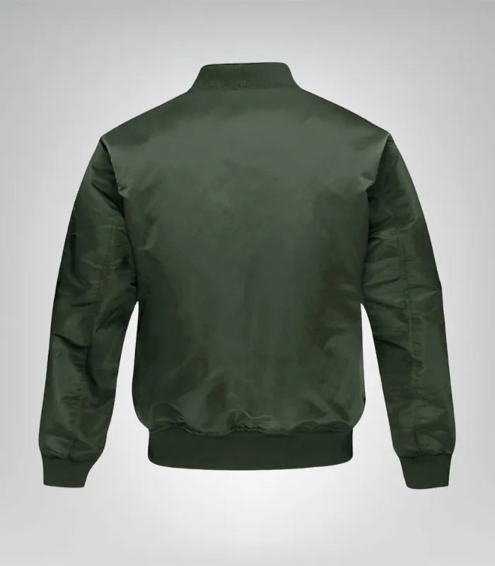 Men’s Premium Quilted Bomber Jacket – Full Zip Pilot Jacket for Work &amp; Casual Wear