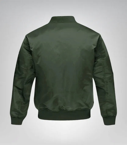 Men’s Premium Quilted Bomber Jacket – Full Zip Pilot Jacket for Work &amp; Casual Wear