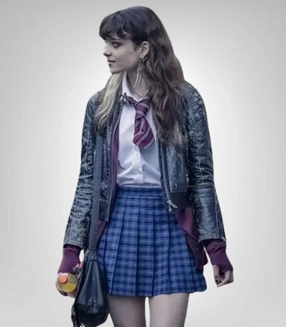 Amy Knightly Inspired Black Leather Jacket – The Jetty Season 1 Style
