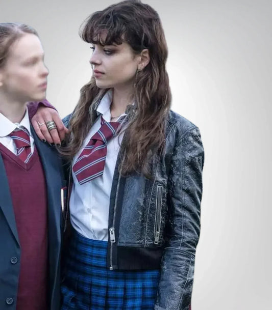 Amy Knightly Inspired Black Leather Jacket – The Jetty Season 1 Style