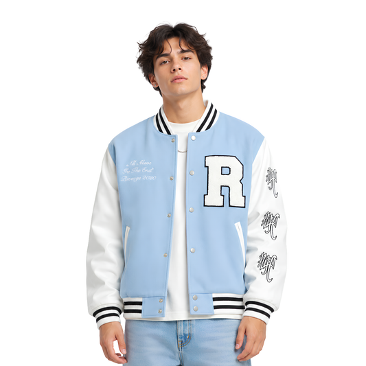 Buy The Haunted Skull Graphic Baseball Bomber