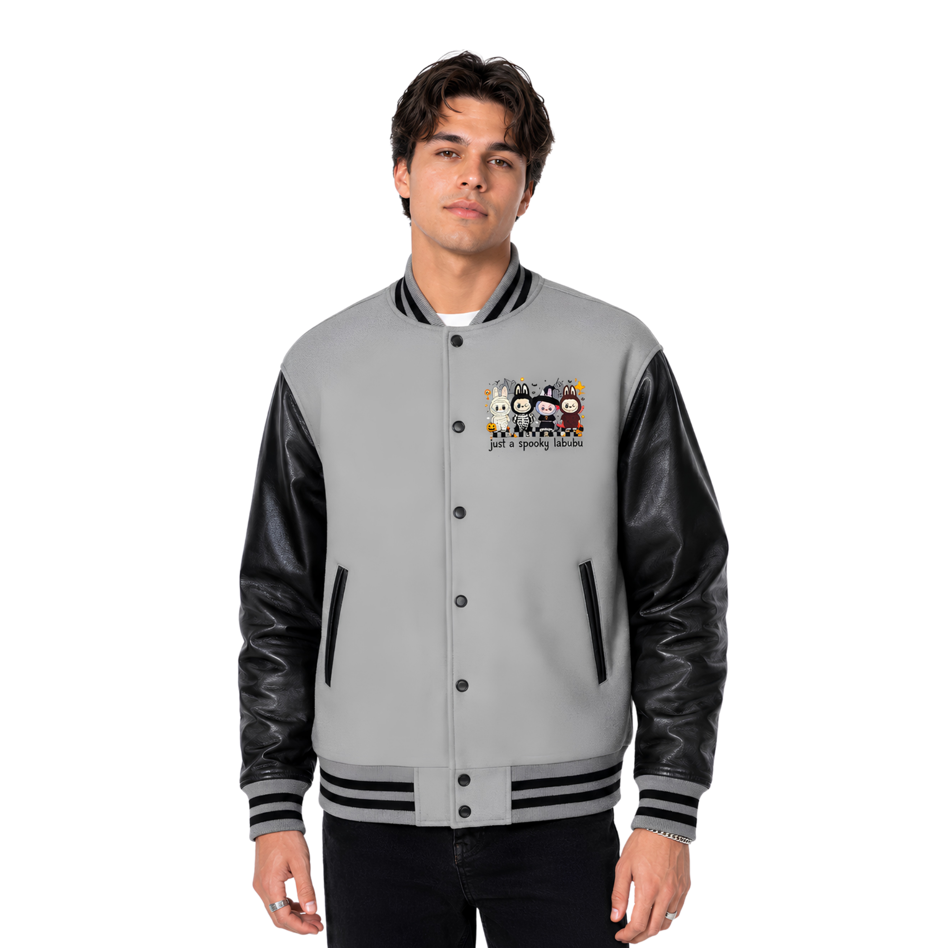 Buy The Labubu Halloween Edition Two-Tone Varsity Jacket
