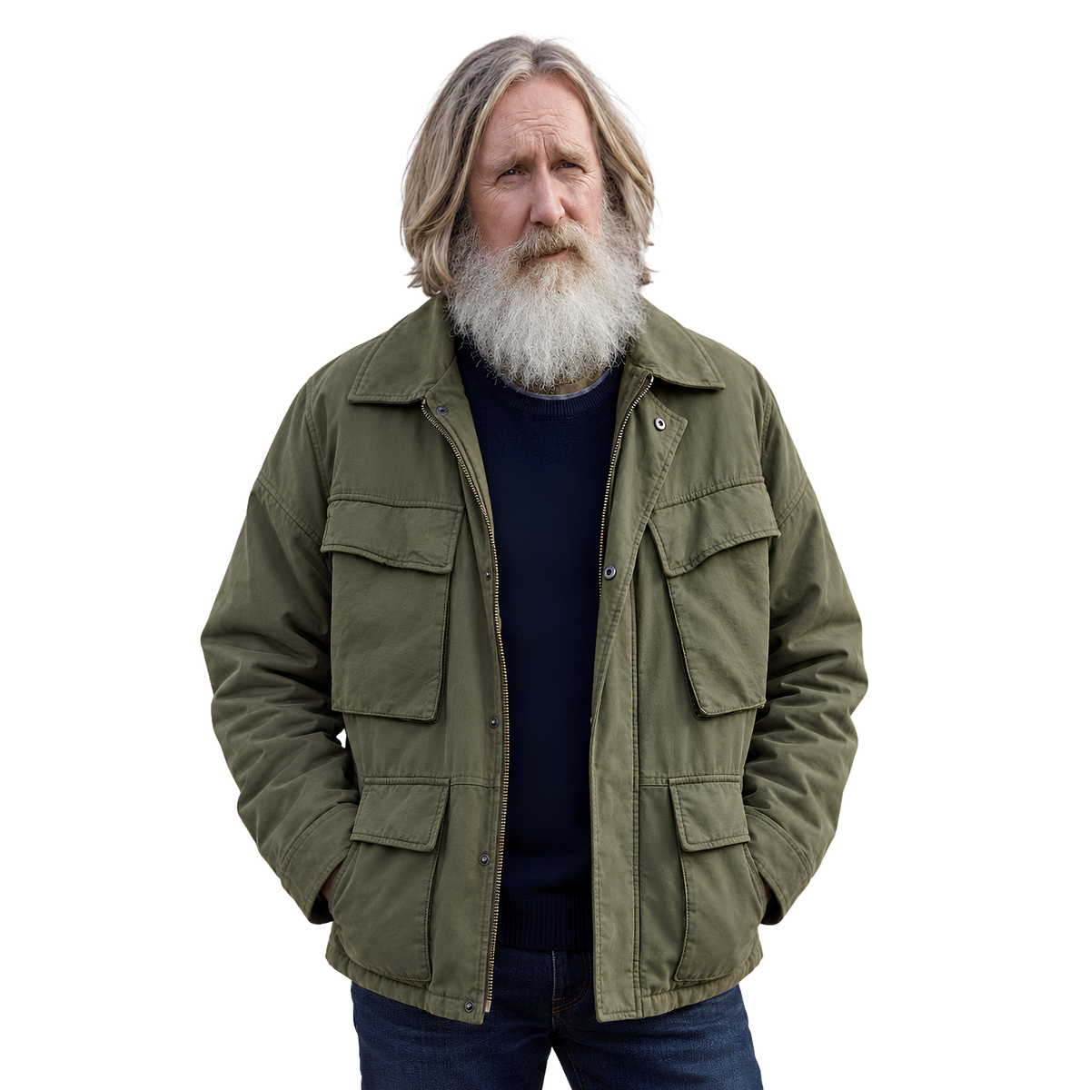 Buy The Small Prophets Michael Sleep Green Cotton Jacket