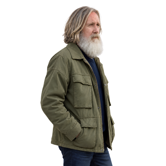 Buy The Small Prophets Michael Sleep Green Cotton Jacket Now