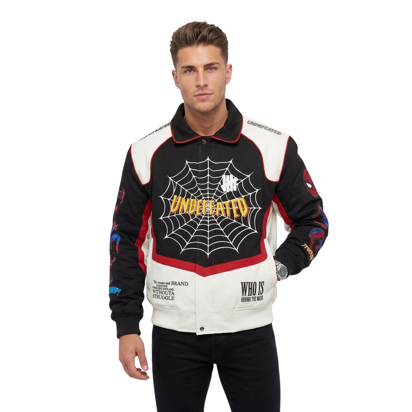 Buy The Spider-Man FW26 Graphic Colorblock Jacket