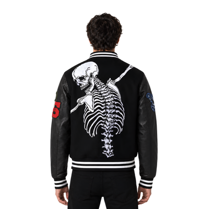 Buy The Spooky Godspeed Skeleton Varsity Jacket Now