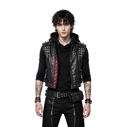 Buy The Watch Dogs Legion Wrench Studded Leather Vest