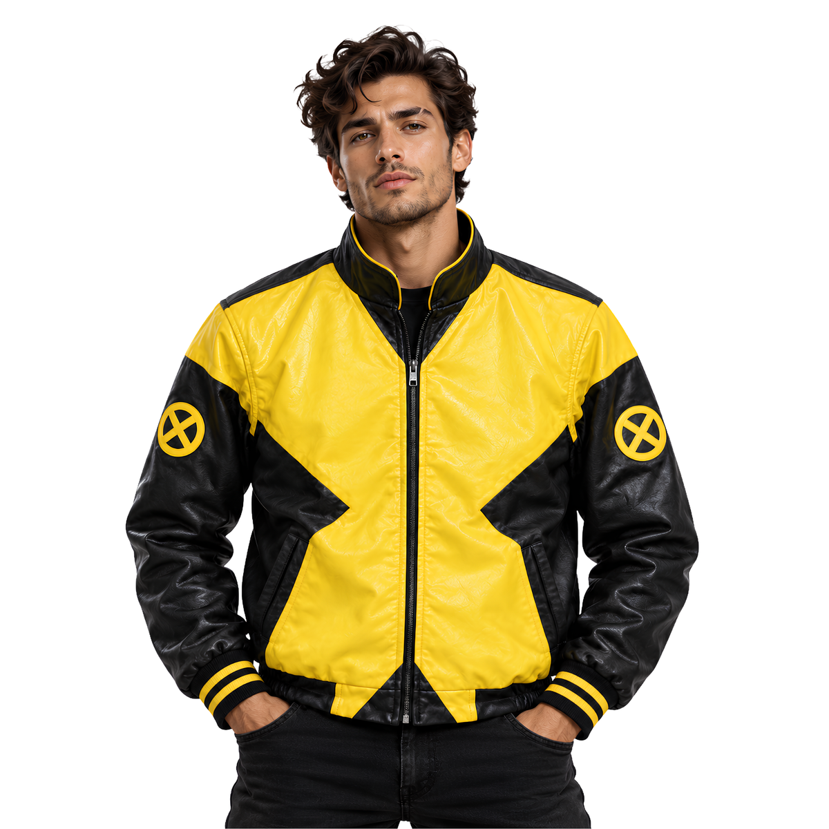 Buy The X-Men Cyclops Mutant Cosplay Moto Leather Jacket