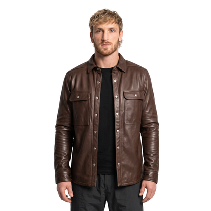 Buy the Logan Paul WWE Brown Leather Jacket