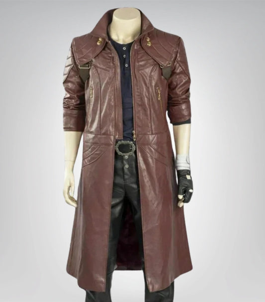Dante Devil May Cry leather coat – cosplay costume