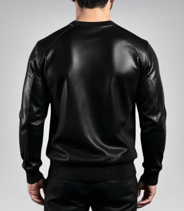 Women’s cashmere leather sweater – premium limited edition design