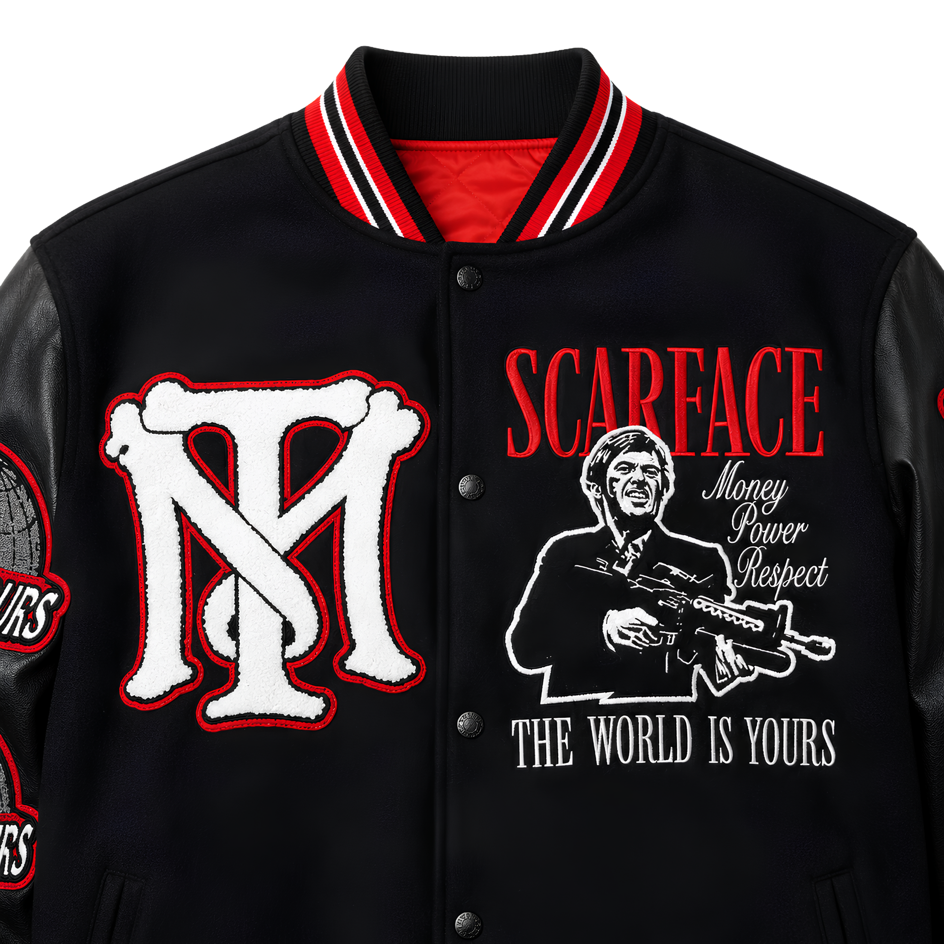 Sale Live On Halloween Edition Scarface Varsity Jacket