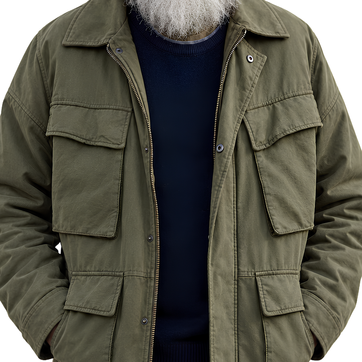 Sale Live On Small Prophets Michael Sleep Green Cotton Jacket