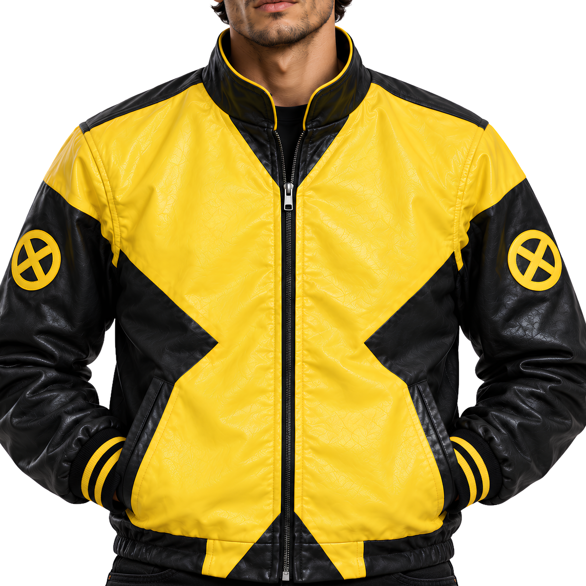 Sale Live On The X-Men Cyclops Mutant Cosplay Moto Leather Jacket