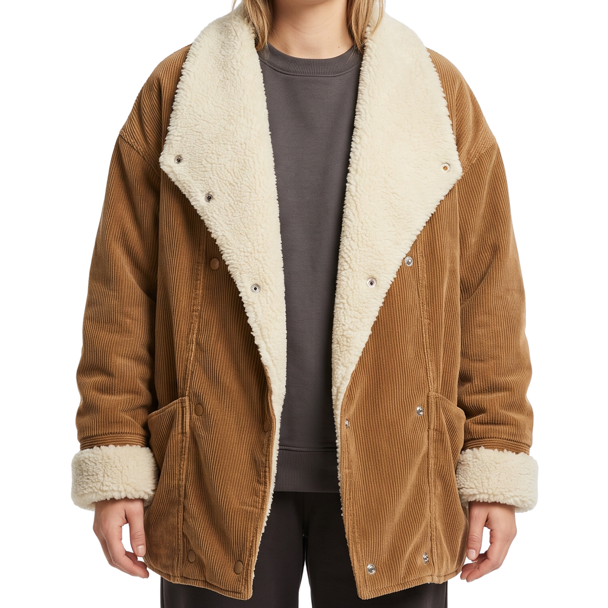 Sale Live on Lainey Wilson New Year’s Eve Brown Shearling Coat