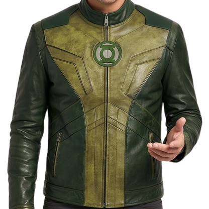 Sale Live on Lanterns 2026 Series Green Leather Jacket