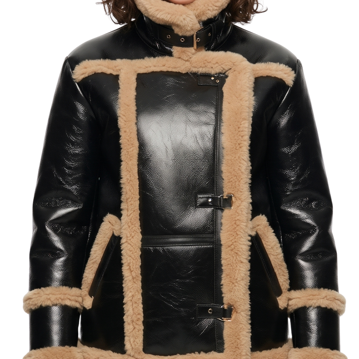 Sale Live on Master of None Lena Waithe Shearling Leather Jacket